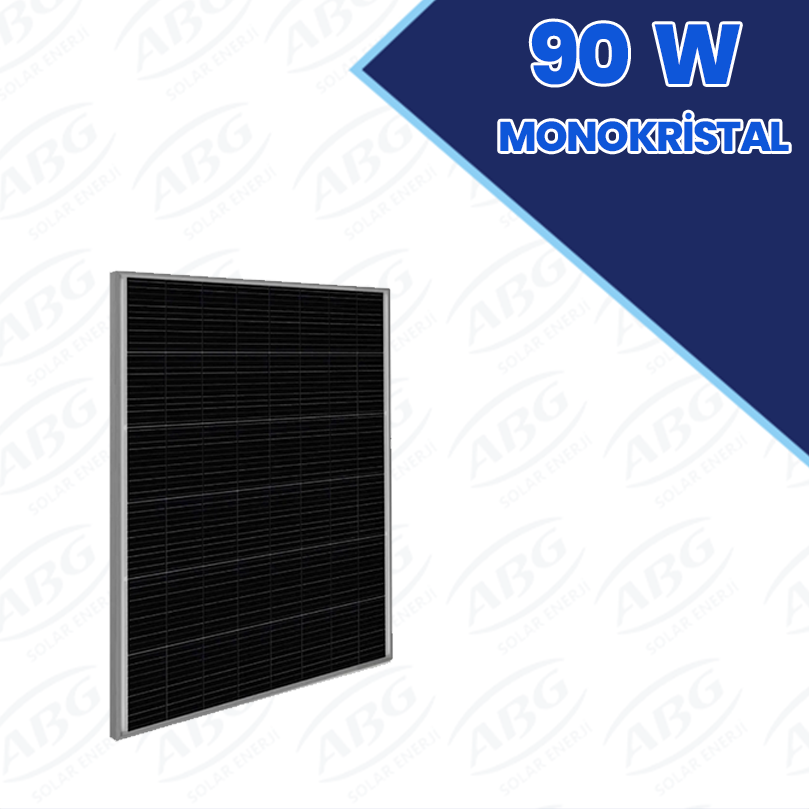 90W MONOKRİSTAL GÜNEŞ PANELİ