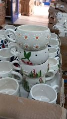 Toptan El işi Desenli 600 Adet Kupa, Toptan Kupa Satışı, Kupa Üreticisi Firma İlbay Çini Seramik