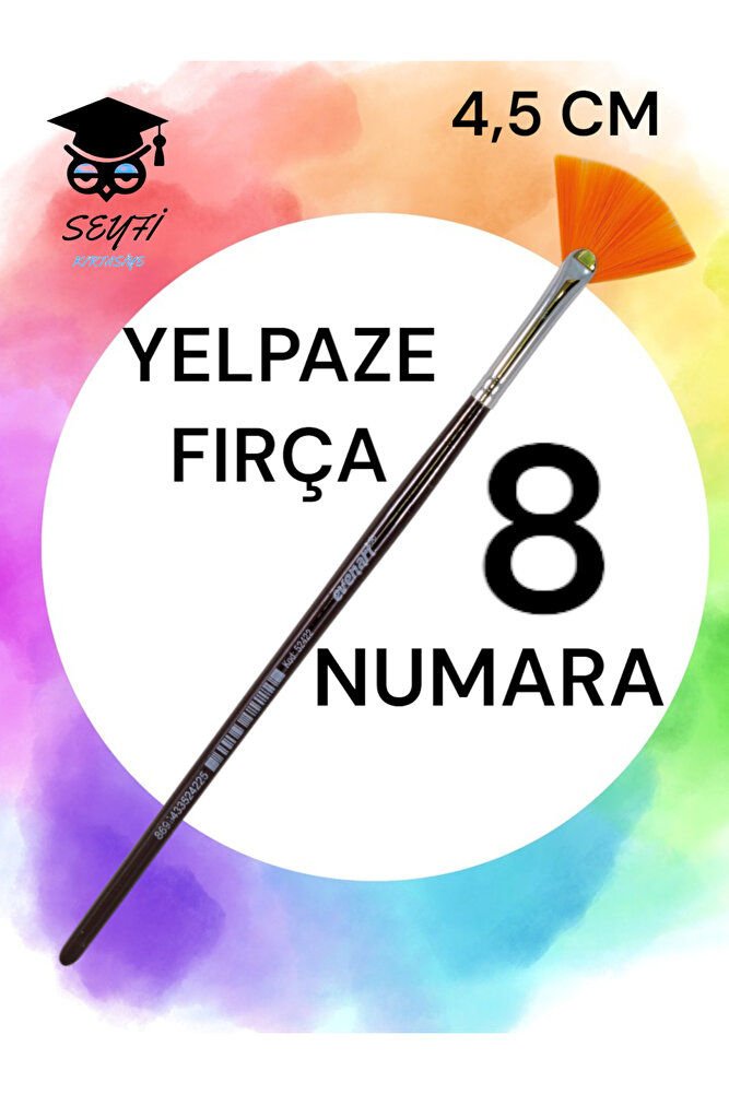 YELPAZE FIRÇA 8 NUMARA 4,5 CM GENİŞLİK