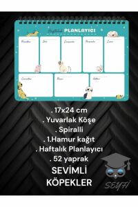 17X24 CM SPİRALLİ PLANLAYICI 52 HAFTA YUVARLAK KÖŞELİ 1. HAMUR KAĞIT TELLİ PLANLAYICI PLANNER