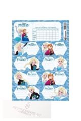 Frozen Ders Programı Üçlü Öğrenci Etiketi 220130-92