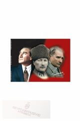 Atatürk Baskılı Resim Defteri 35*50