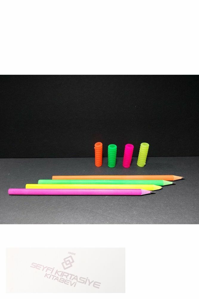 Silikon Kalem Tutacağı Ve Kurşun Kalem 4 Adet Rengarenk %100 Yerli Üretim