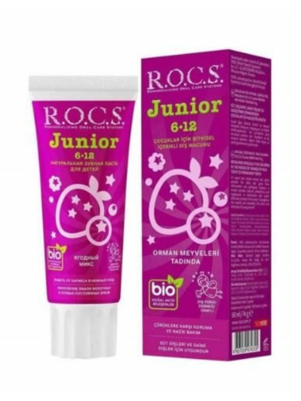 Rocs Junior 6-12 Orman Meyveli Özlü Diş Macunu 74 gr