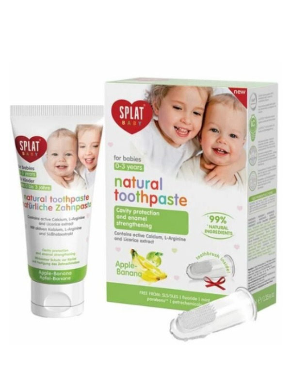 Splat Baby 0-3 Yaş Arası Elma Muz Tadında Diş Macunu 40 ml
