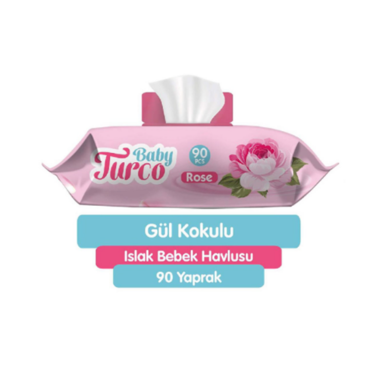 Babyturco Rose Islak Mendil 90'lı
