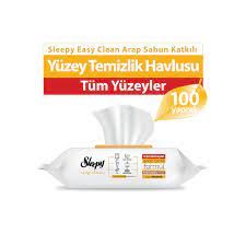 Sleepy Yüzey Temizlik Havlusu 100'lü Arap Sabunu Katkılı