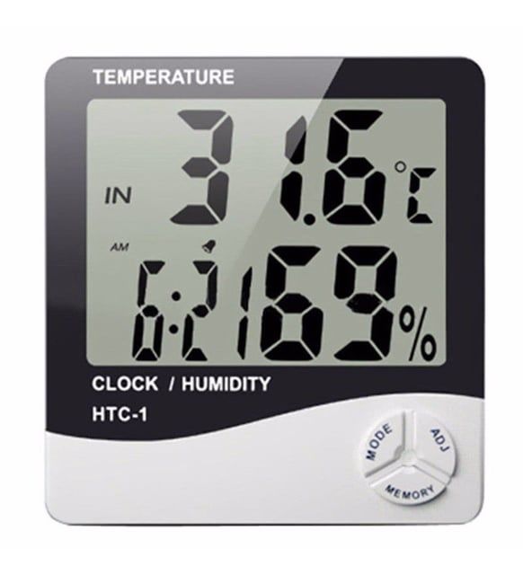 Dijital oda Termometresi Sıcaklık Ve Nem Ölçer Masa Saati Alarm