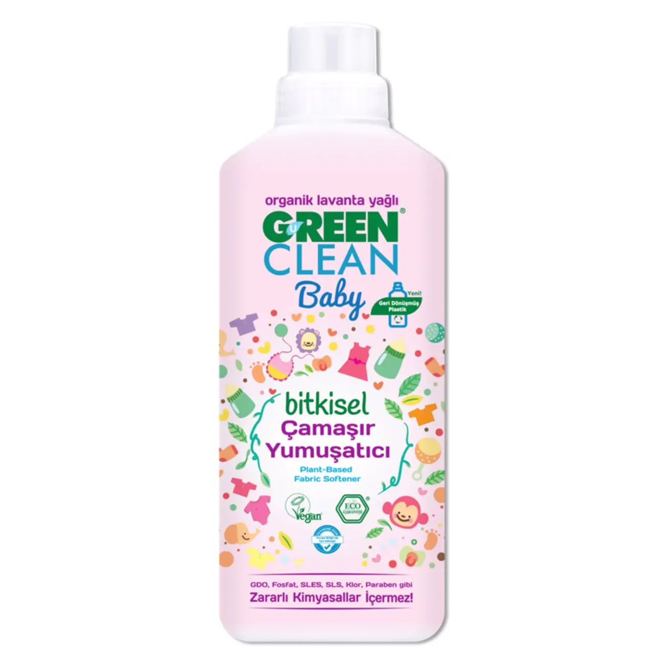 Green Clean Baby Bitkisel Çamaşır Yumuşatıcısı Lavanta Yağlı 1000 ml