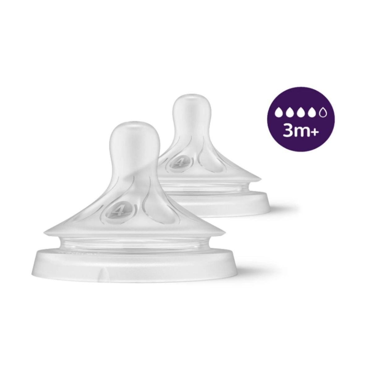 Avent Natural Response Biberon Emziği 4 Numara 3+ Ay 2'li