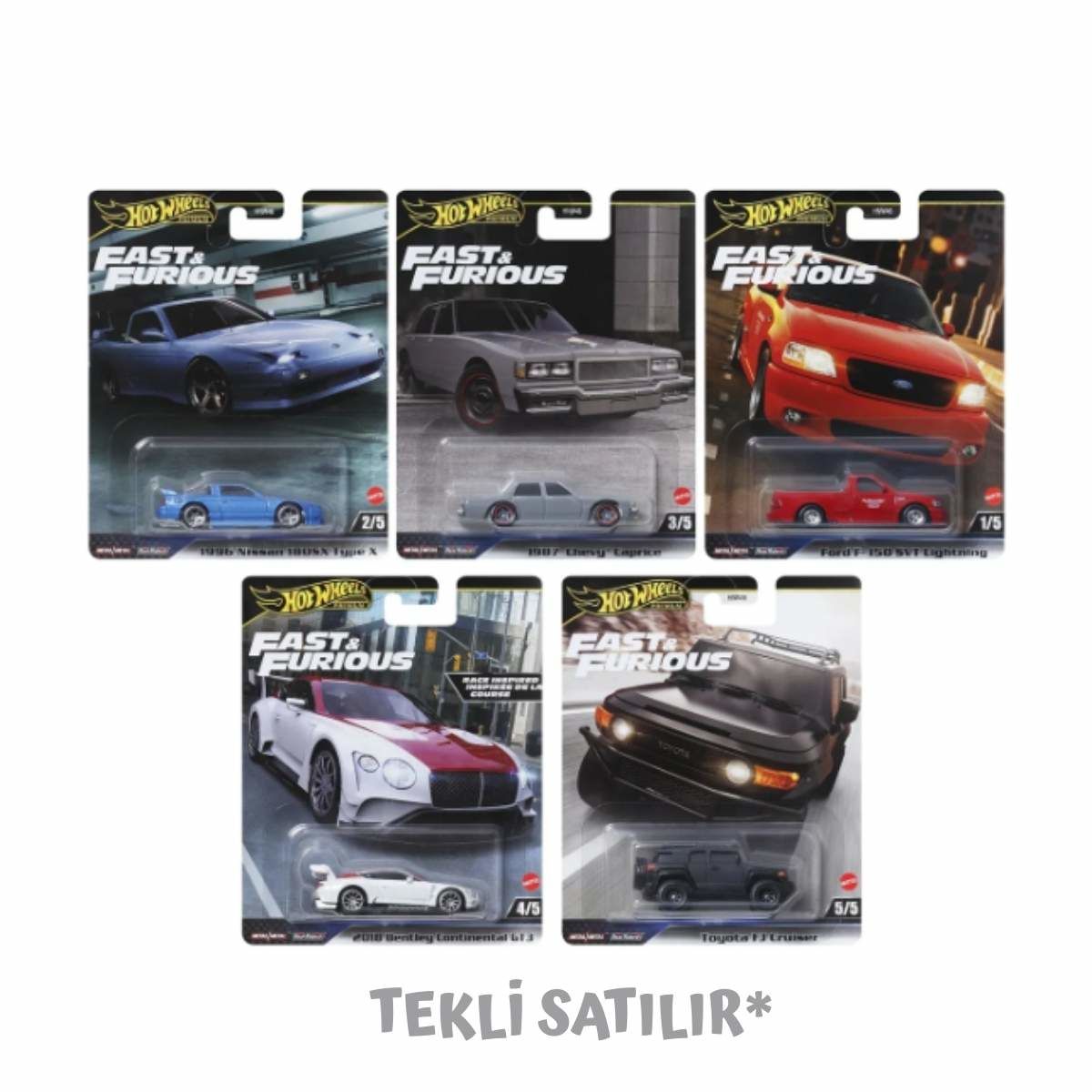Hot Wheels Hızlı Ve Öfkeli Serisi Premium Arabalar