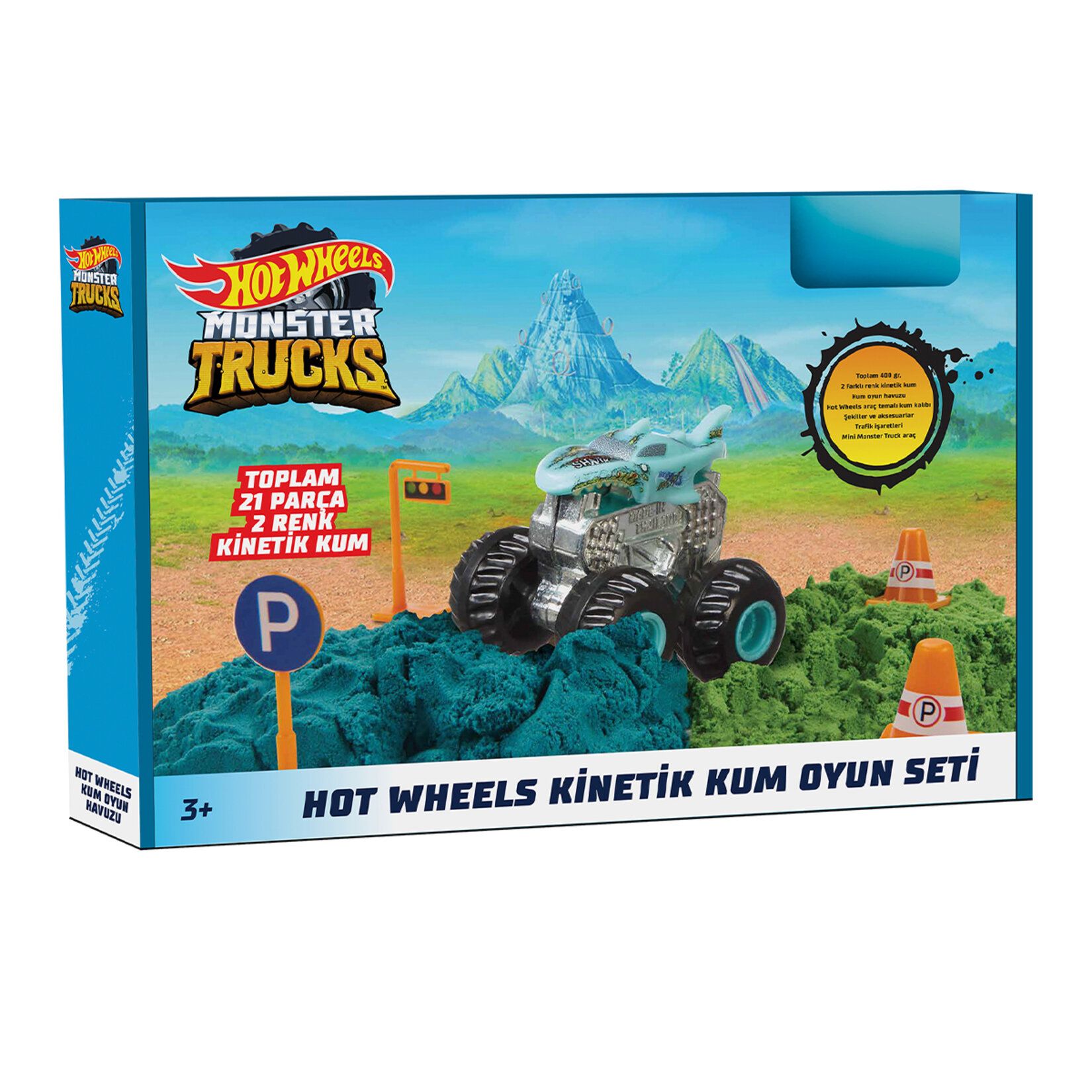 Hot Wheels Monster Trucks Kinetik Kum Oyun Seti