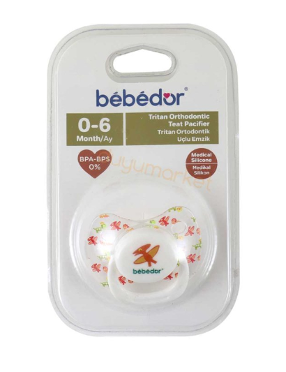 Bebedor Damaklı Silikon Emzik 0-6 Ay