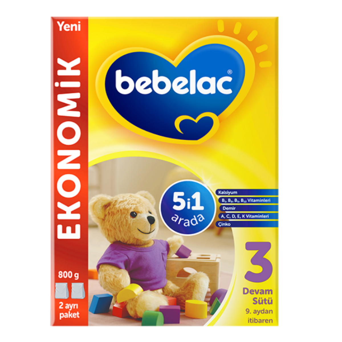 Bebelac 3 Devam Sütü 800 gr