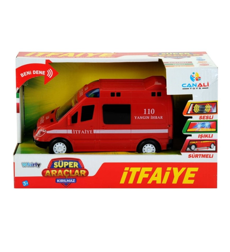 Işıklı Sesli Pilli İtfaiye Arabası BJ-35CNL99993