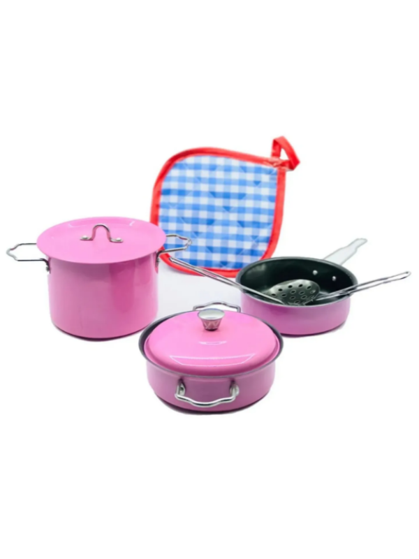 8694359094623 8 PARCA PEMBE EMAYE TENCERE TAVA SET
