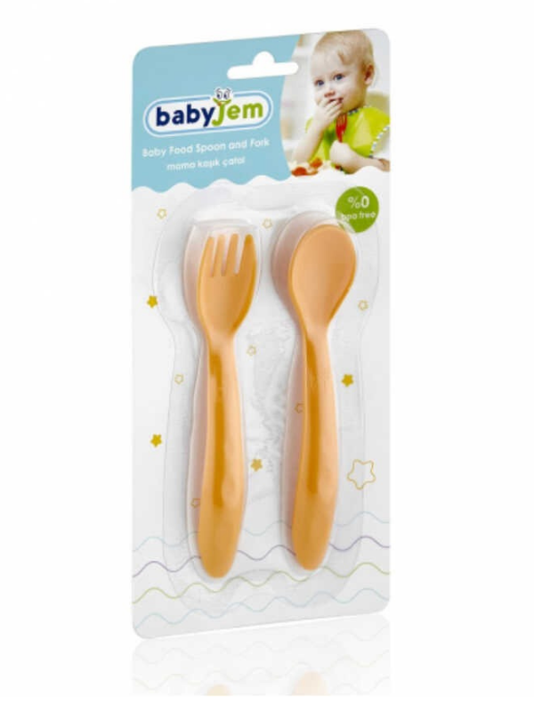 Babyjem Mama Kaşık Takımı Turuncu 49504
