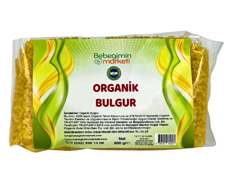 Bebegimin Marketi Organik Pilavlık Bulgur 500gr
