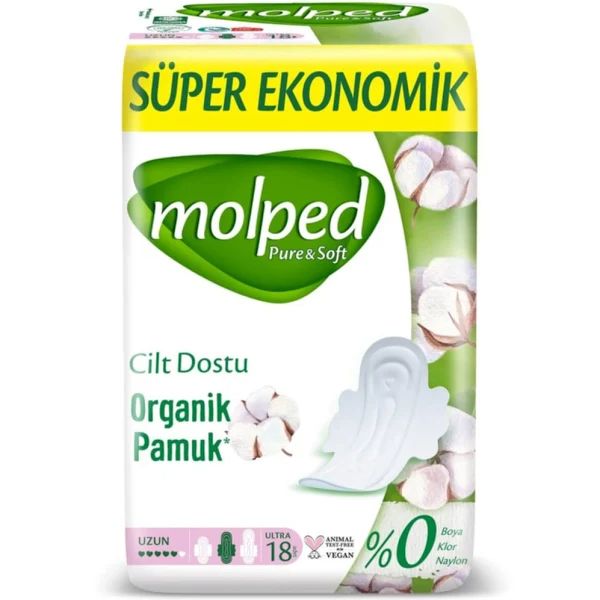 Molped Pure Soft Uzun Süper Ekonomik Normal 18'li