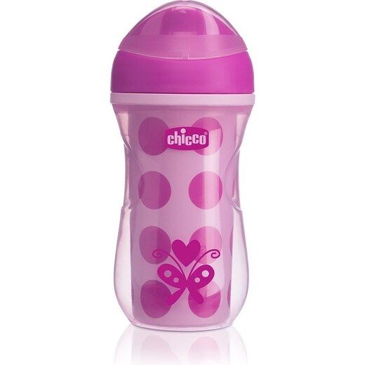 Chicco Isı Yalıtımlı Active Cup Alıştırma Bardağı 266 ml 14 Ay+ Kız