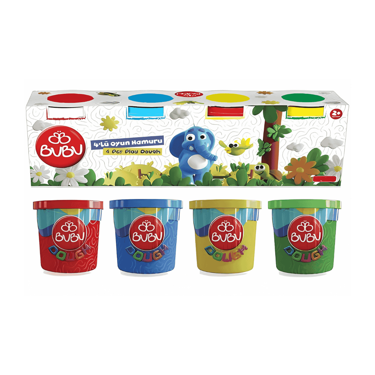 BU-BU OYUN HAMURU 4'LÜ 4X100 GR.
