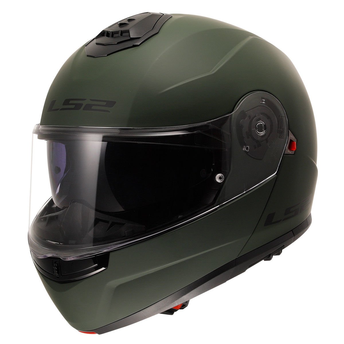 LS2 STROBE 2 MAT TITANIUM KASK Mat Yeşil - XL