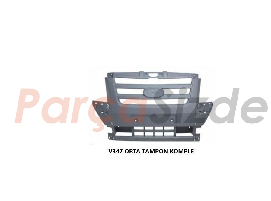 Ön Tampon Orta Izgarasız Transit V347 2006-2014 (TYW-9C16 17D957 AAM5AB)