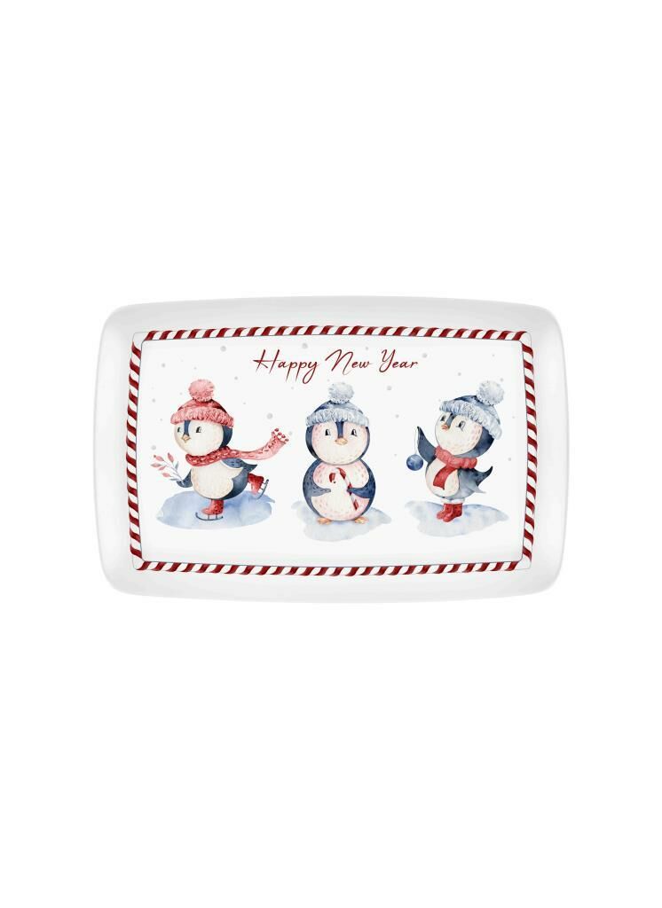 PENGUİN DİKDÖRTGEN SERVİS TABAK 34X25CM