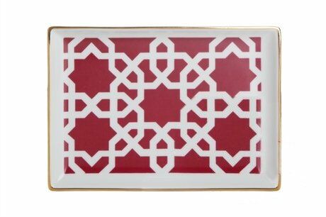 MOROCCO DİKDÖRTGEN KAHVALTI TABAK FUŞYA
