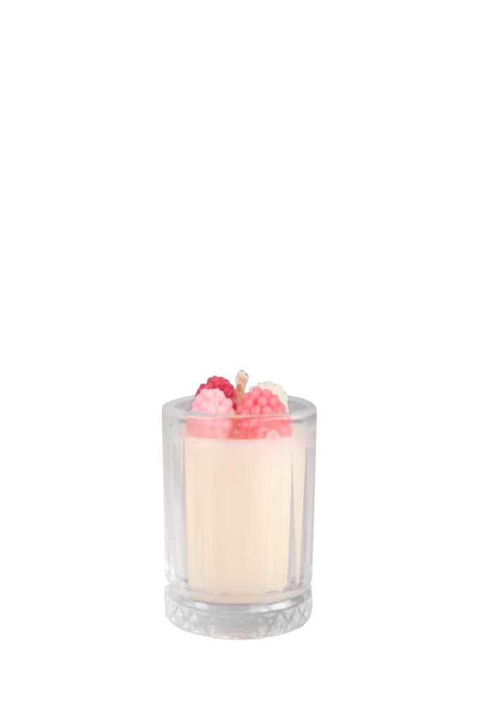 PEMBE BÖĞÜRTLEN SOYAWAX MİNİ BARDAK MUM 50GR