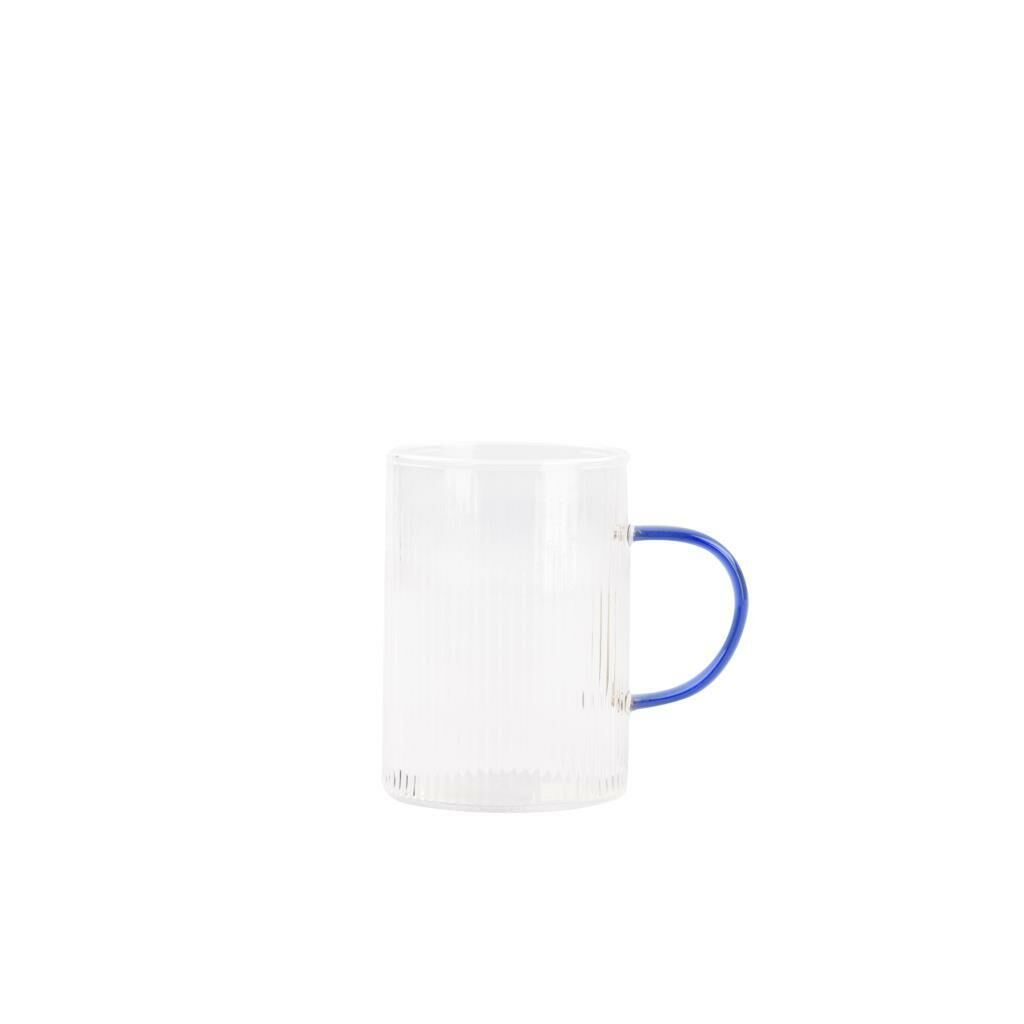 MAVİ KULPLU CAM BARDAK 260ML