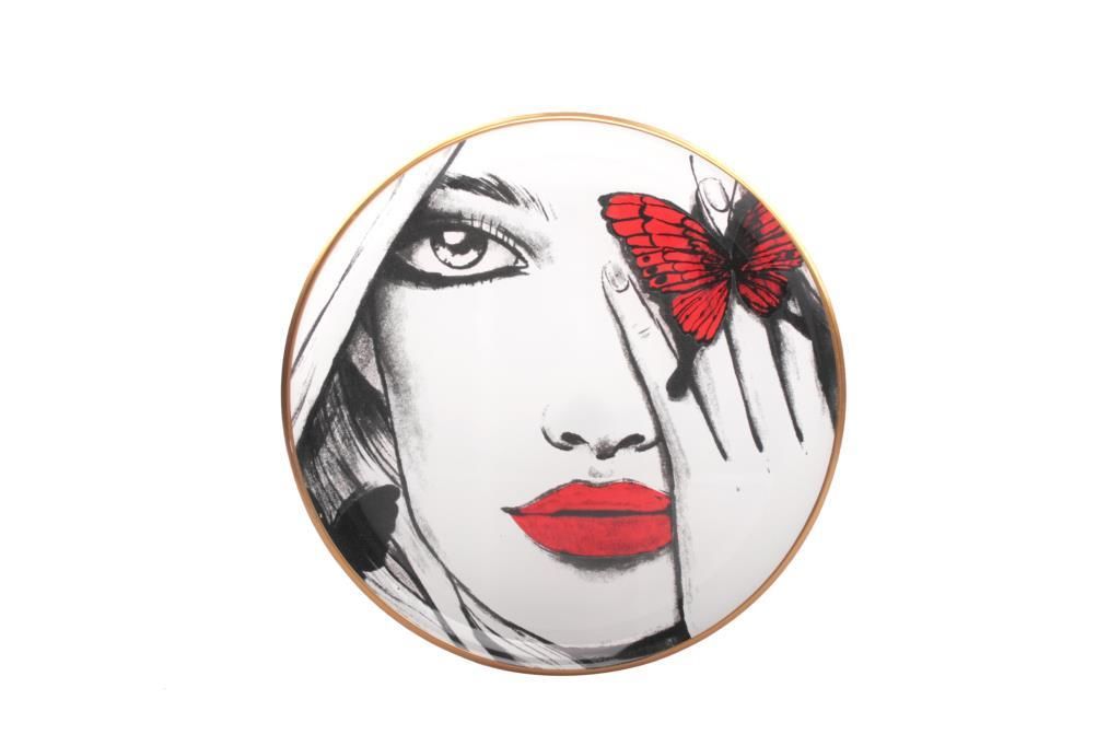 RED LADY TEKLİ SERVİS TABAK 26CM