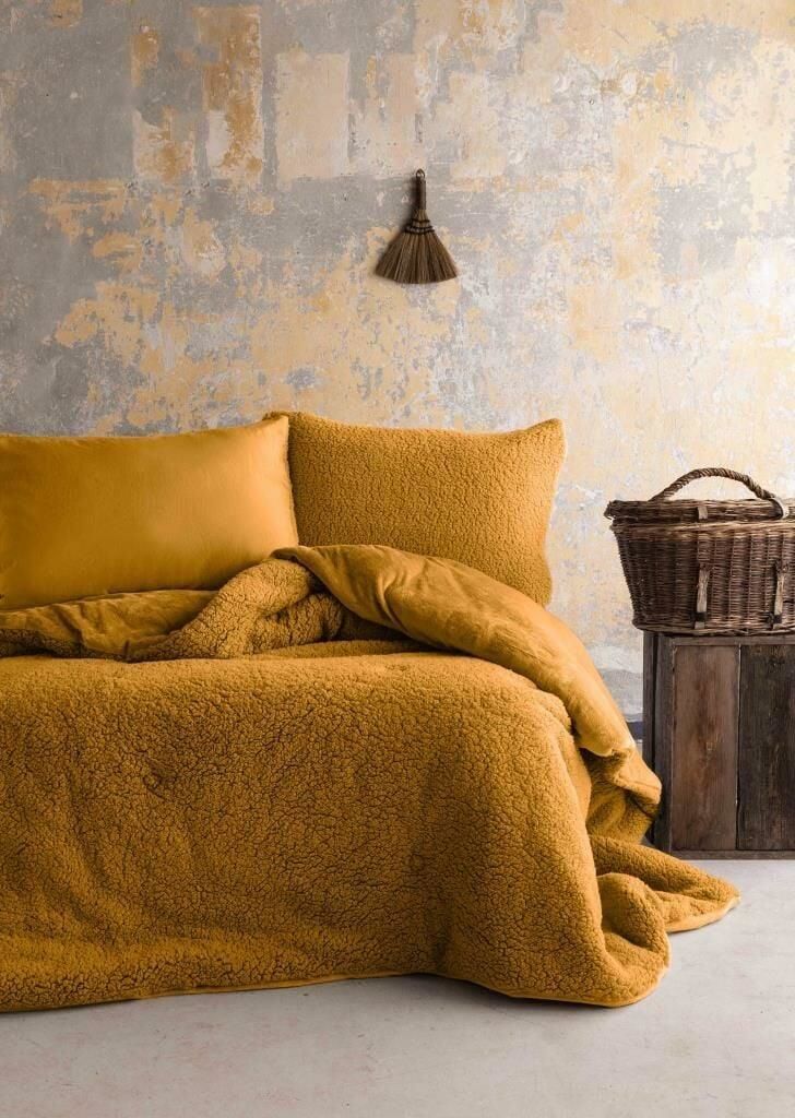 BASIC SOFTLY SAFRAN ÇİFT KİŞİLİK YORGAN SET