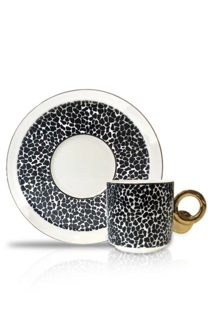 LEOPAR TEKLİ TÜRK KAHVESİ FİNCANI DESEN1