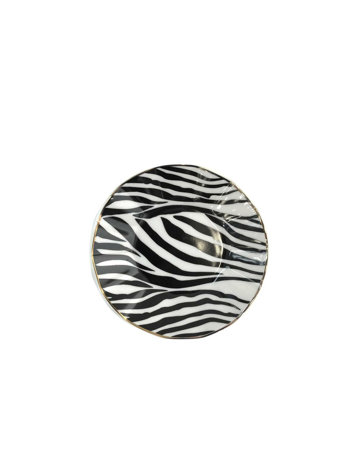ZEBRA DESEN ÇAY TABAK