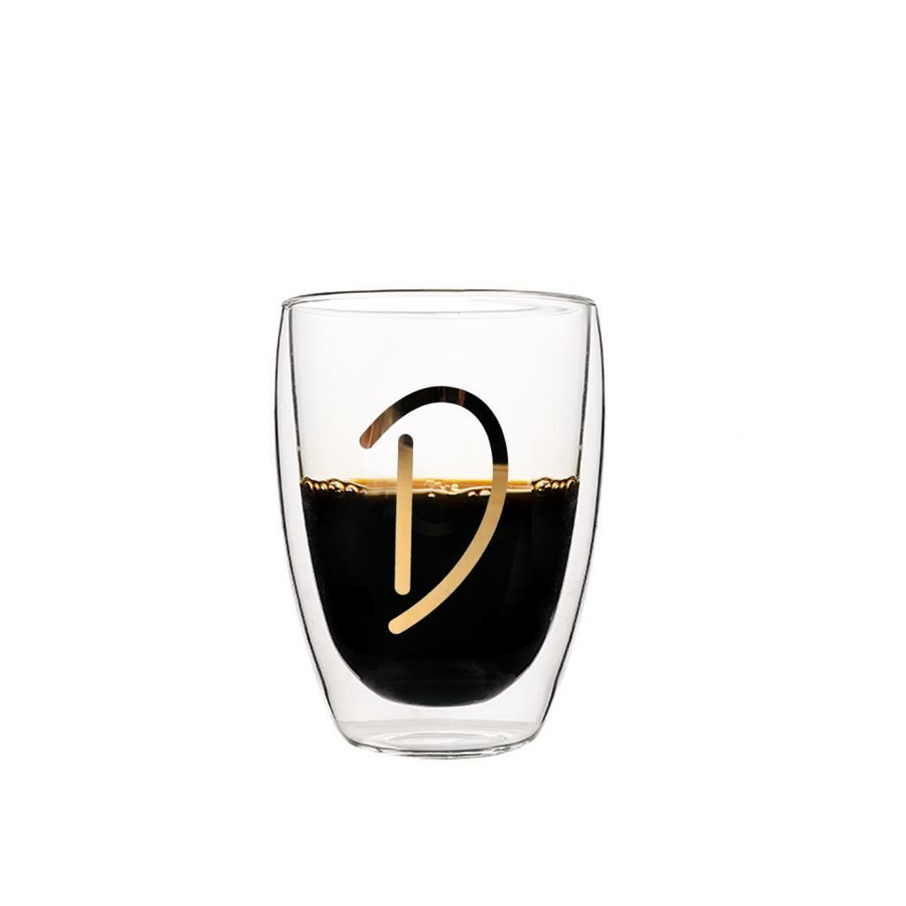 ÇİFT CİDARLI D HARFİ BARDAK 300ML