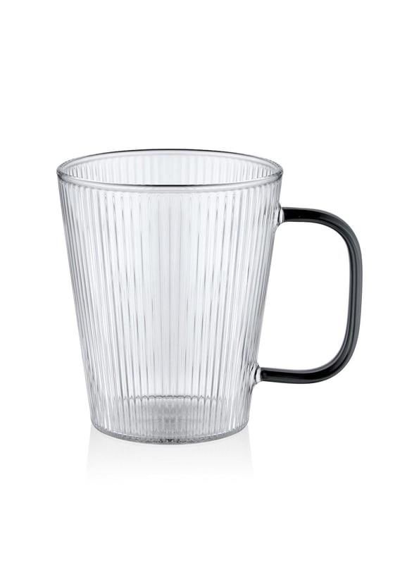 STRİPED BOROSİLİKAT CAM TEKLİ KUPA 400ML