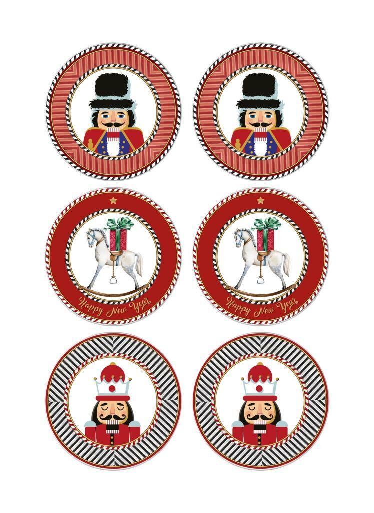NUTCRACKER 6'LI PASTA TABAK 19CM