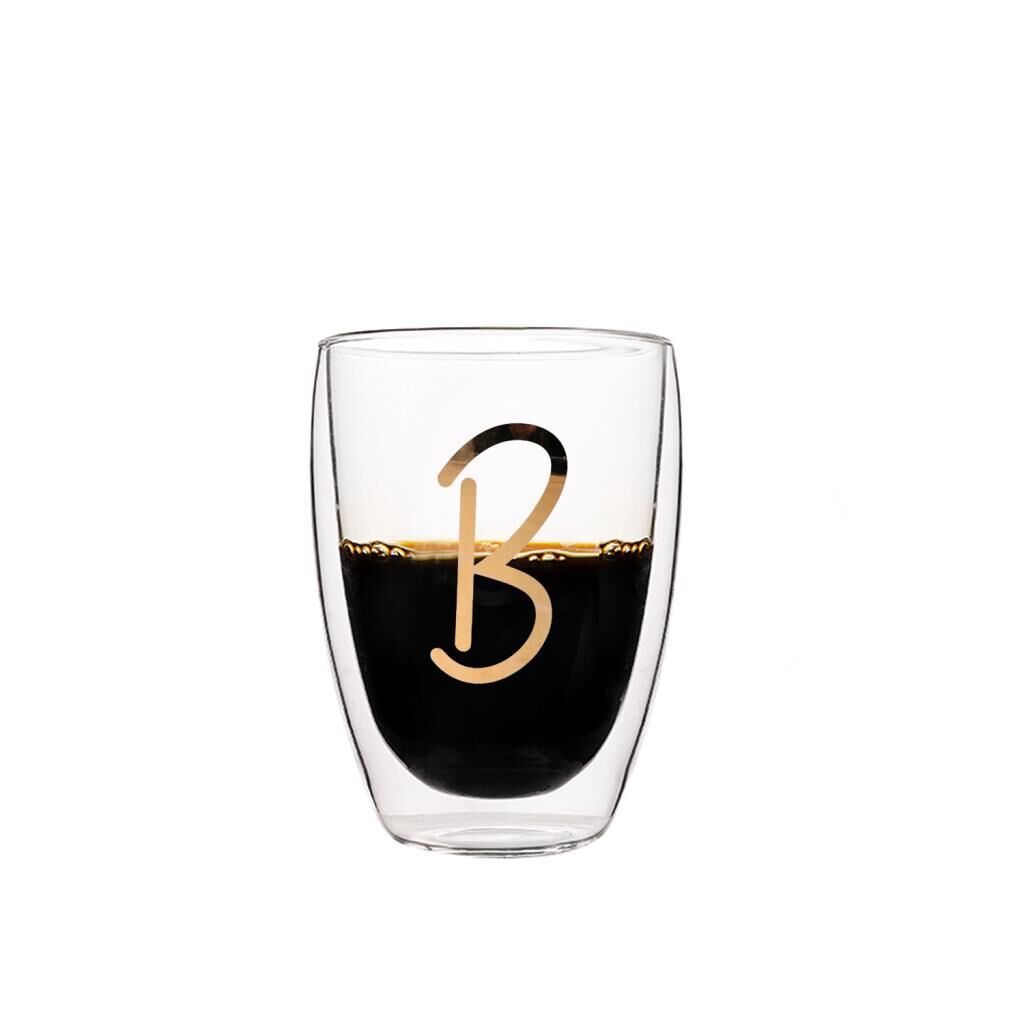 ÇİFT CİDARLI B HARFİ BARDAK 300ML