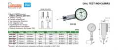 Insize 2380-02 Salgı Komparatörü 0.2 mm / 0.002 mm