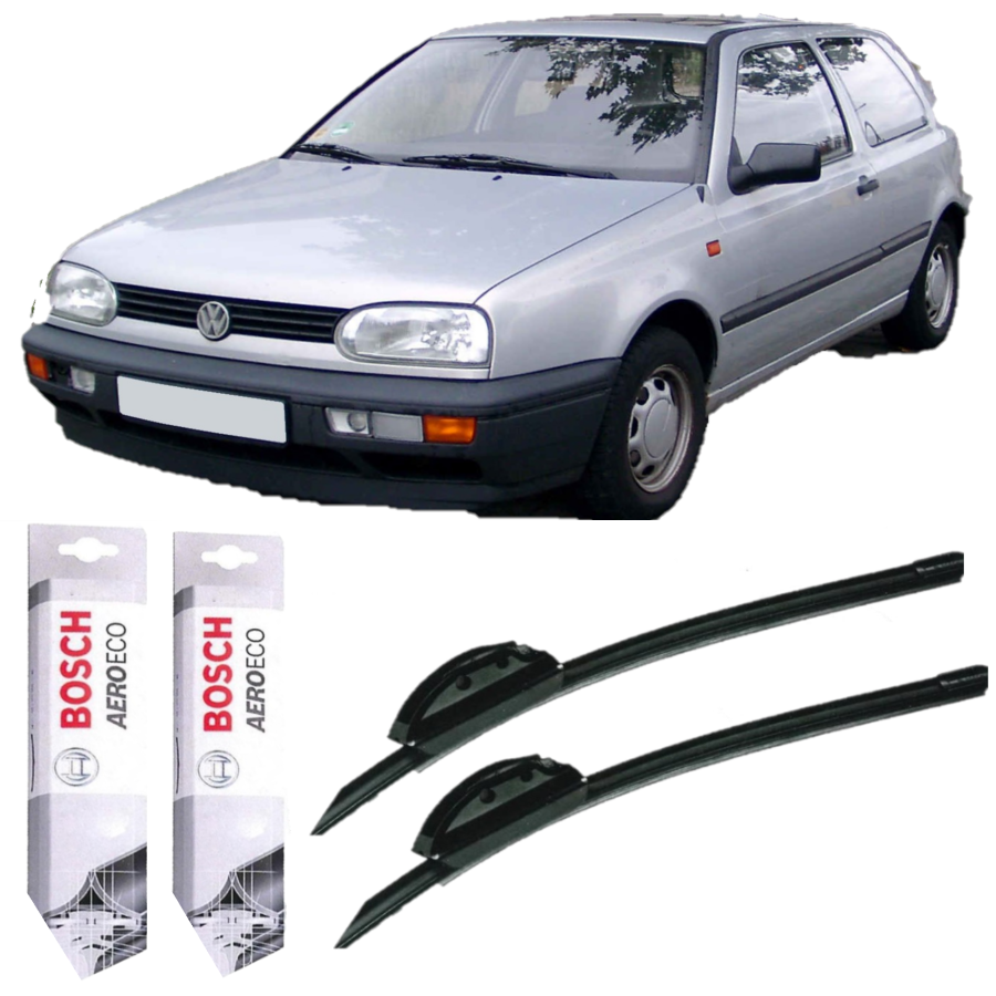 Volkswagen Golf 3 1992-1997 Bosch Aeroeco Silecek Takımı