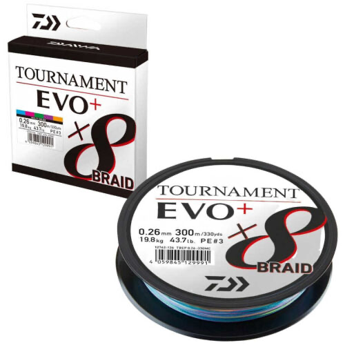 Daiwa Tournament EVO+ 8B 300 Mt. Multicolor İp Misina