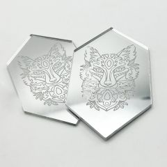 1 mm Gümüş Aynalı Pleksi Levha Arkası Yapışkansız (122x244 cm)