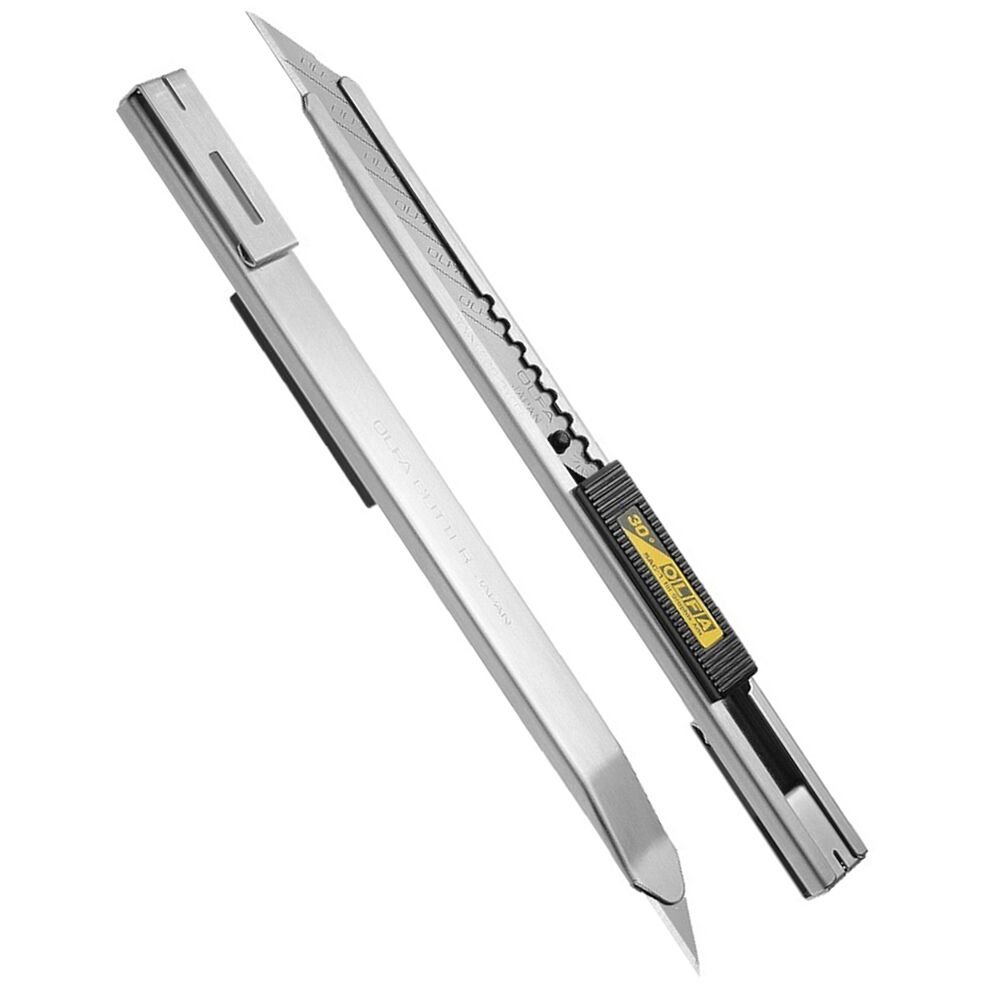 Olfa SAC-1 Paslanmaz Çelik 30 Derece Açılı Özel Grafik Dar Maket Bıçağı