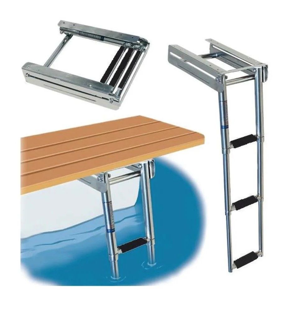 PLATFORM ALTI TELESKOPİK MERDİVEN (KIZAKLI) 3 BASAMAKLI