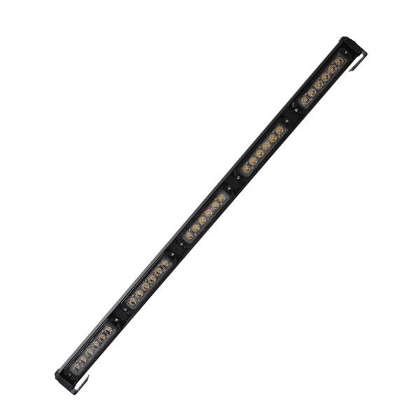 WOLFRAM 31576 12V-24V TEPE LAMBASI YUVARLAK İKAZLI LED 14 FONKSİYONLU 76 CM E BELGELİ SARI