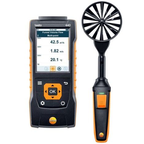 Testo 440 Bluetoothlu Anemometre