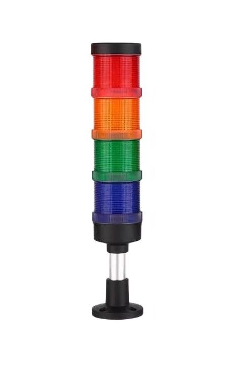 Isıso IS70-4T/W-J 220V Dört Katlı Işıklı Kolon Kırmızı-Yeşil-Sarı-Mavi