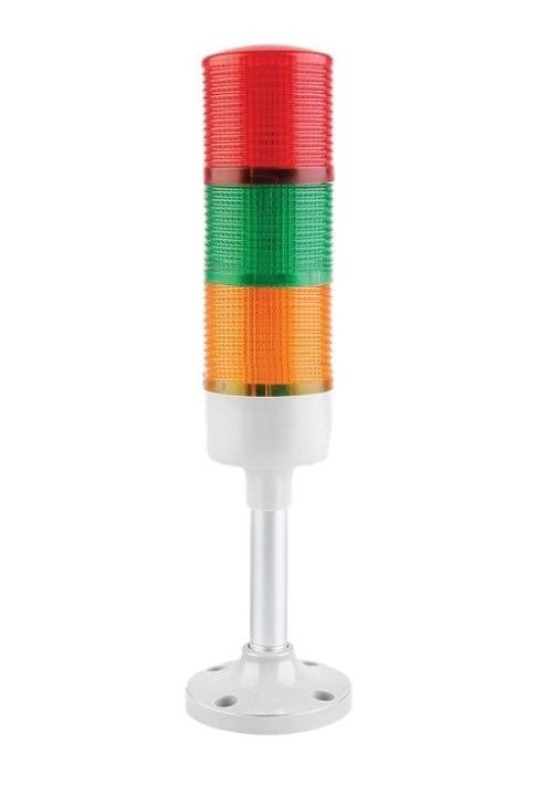 Isıso IS53-3T/W-J 24VDC Üç Katlı Işıklı Kolon Kırmızı-Yeşil-Sarı