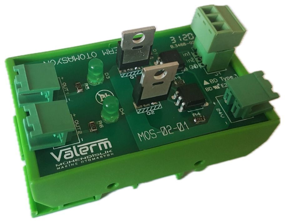 MOS-02-01 İki Kanal DC SSR Kartı
